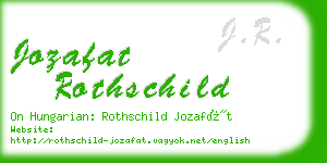 jozafat rothschild business card